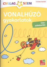 Vonalhúzó gyakorlatok: Írás előkészítés - sárga /Csillagszem