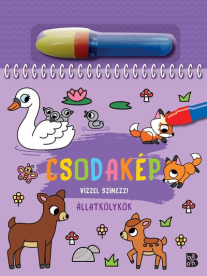 Csodakép - Állatkölykök - Vízzel színezz!