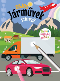 Zajos járművek - szuper színező móka csomag
