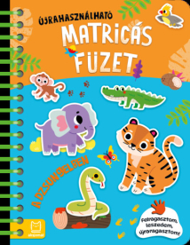 Könyv újrafelhasználható matricákkal: A dzsungelben - Felragasztom, leszedem, újraragasztom