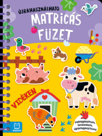 Könyv újrafelhasználható matricákkal: Vidéken - Felragasztom, leszedem, újraragasztom